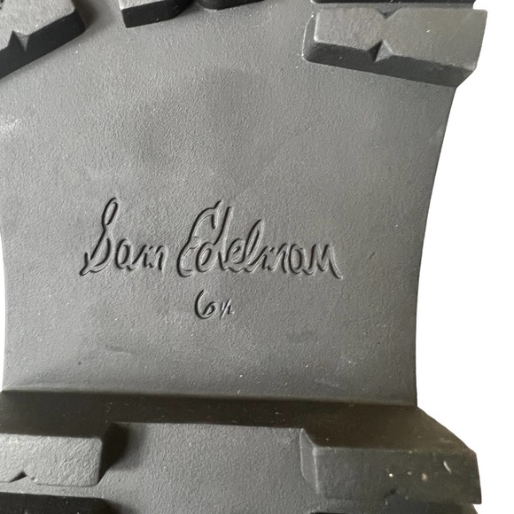 SAM EDELMAN LERUE LUG SOLE FAUX LEATHER HIGH SHAFT OVER KNEE BOOT 6.5-7 NWOB - Picture 14 of 16